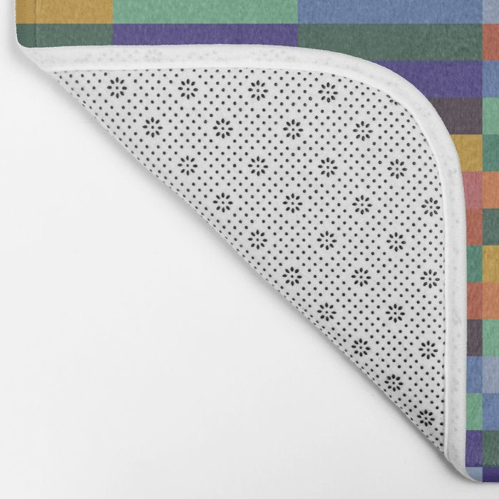 Colorful Abstract Irregular Stripes  Bath Mat Gallery Image 2