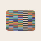 Colorful Abstract Irregular Stripes  Bath Mat Gallery Image 1