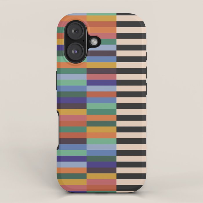 Colorful Abstract Irregular Stripes  iPhone Case Gallery Image 1