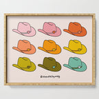Rainbow Cowboy Hats Serving Tray Gallery Image 1