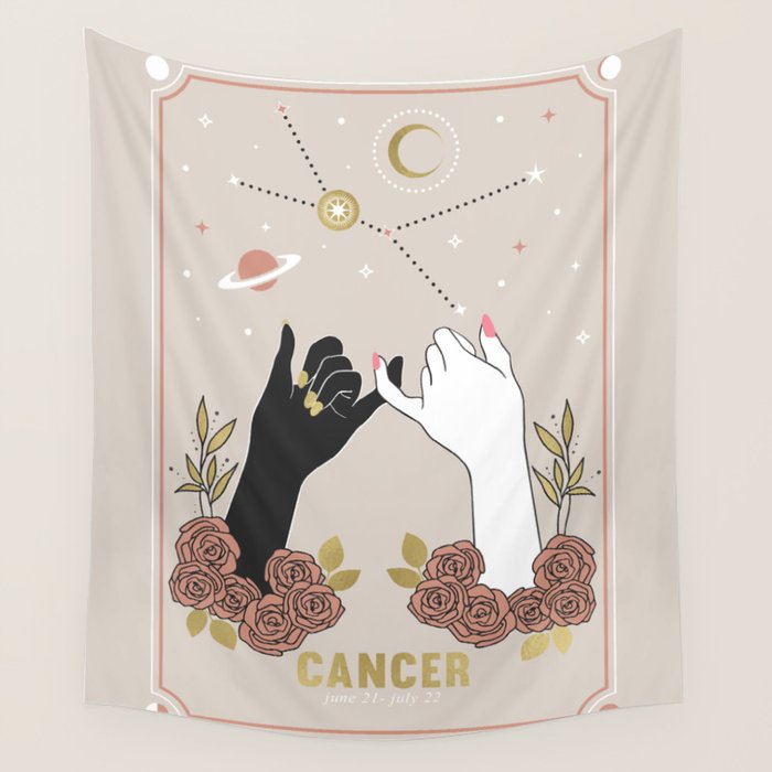 Cancer Zodiac Series Wall Tapestry Gallery Image 4