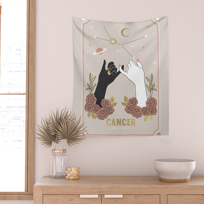 Cancer Zodiac Series Wall Tapestry Gallery Image 2