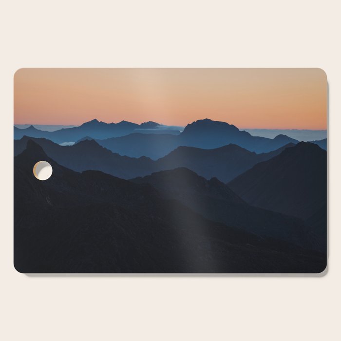 Hike More Worry Less - Landscape and Nature Photography Cutting Board Gallery Image 1