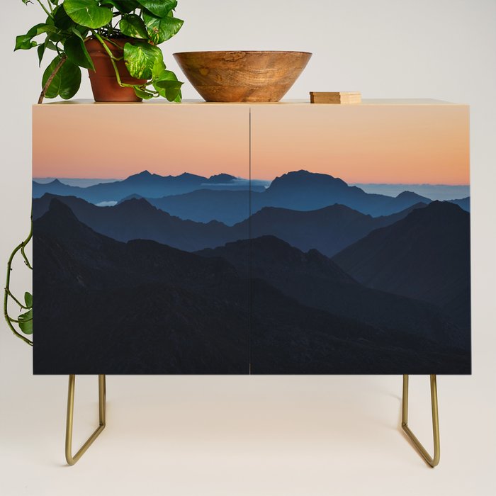 Hike More Worry Less - Landscape and Nature Photography Credenza Gallery Image 1