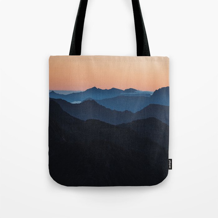 Hike More Worry Less - Landscape and Nature Photography Tote Bag Gallery Image 1