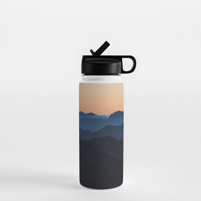 Hike More Worry Less - Landscape and Nature Photography Water Bottle Gallery Image 1
