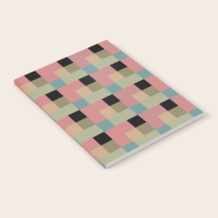 Geometric Trend in Pink Green and Black Notebook Gallery Image 2