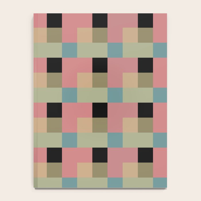 Geometric Trend in Pink Green and Black Notebook Gallery Image 4
