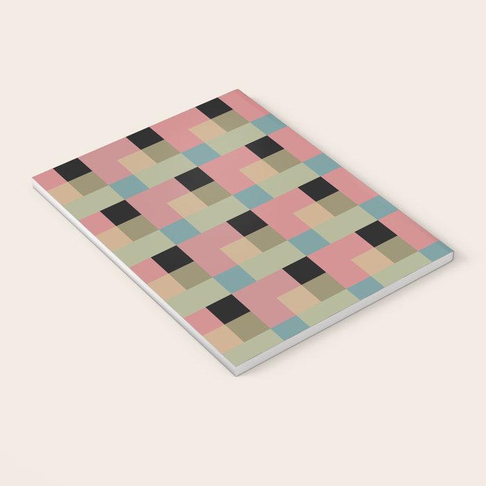 Geometric Trend in Pink Green and Black Notebook Gallery Image 3