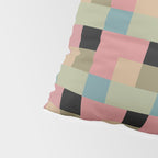 Geometric Trend in Pink Green and Black Pillow Sham Gallery Image 4