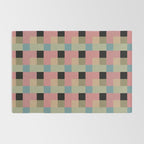 Geometric Trend in Pink Green and Black Rug Gallery Image 2