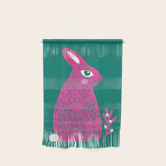 Pink Rabbit Wall Hanging Gallery Image 1