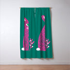 Pink Rabbit Window Curtain Gallery Image 3