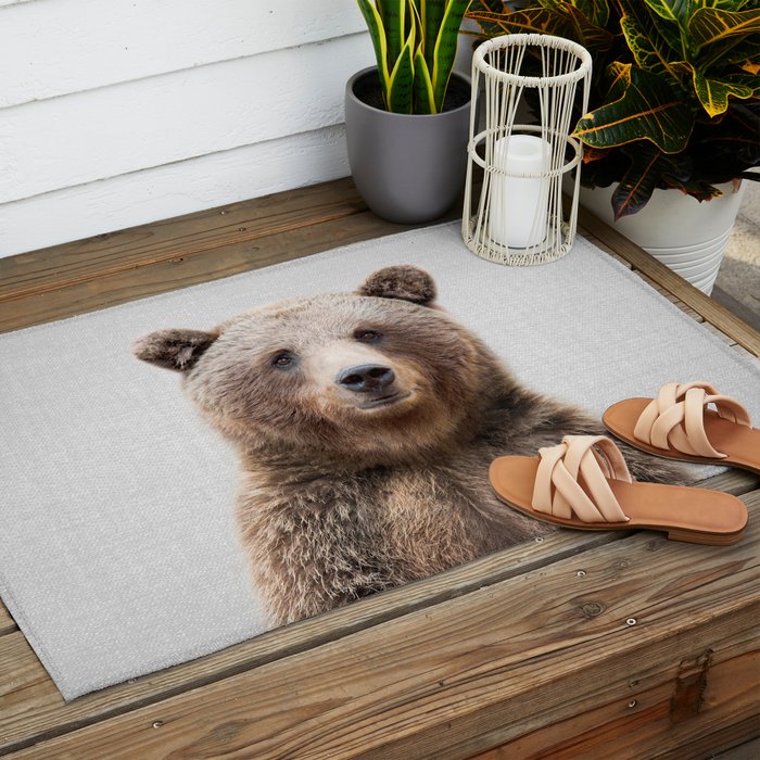 Grizzly Bear - Colorful Outdoor Rug Gallery Image 2