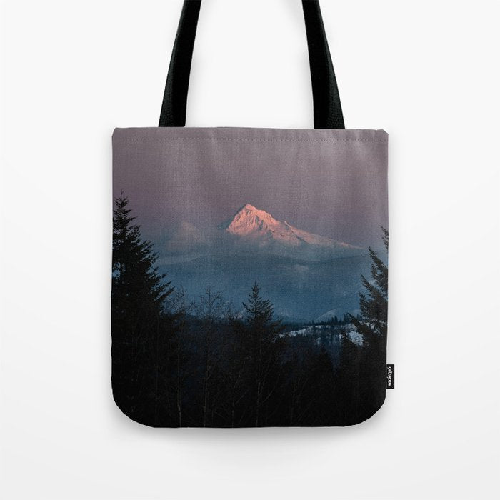 Mt. Hood Forest Mountain - Nature Photography Tote Bag Gallery Image 1