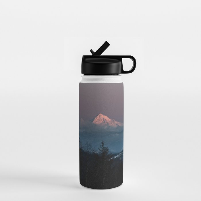 Mt. Hood Forest Mountain - Nature Photography Water Bottle Gallery Image 1