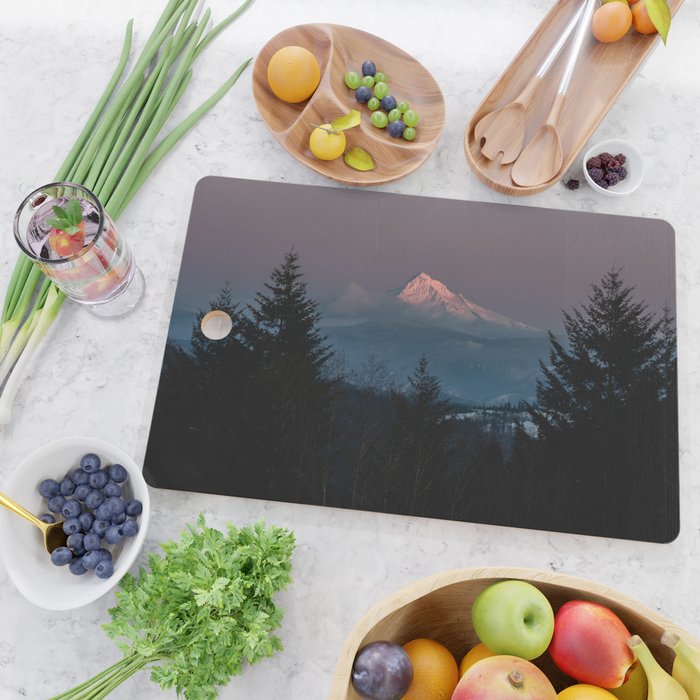 Mt. Hood Forest Mountain - Nature Photography Cutting Board Gallery Image 2