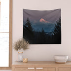 Mt. Hood Forest Mountain - Nature Photography Wall Tapestry Gallery Image 2