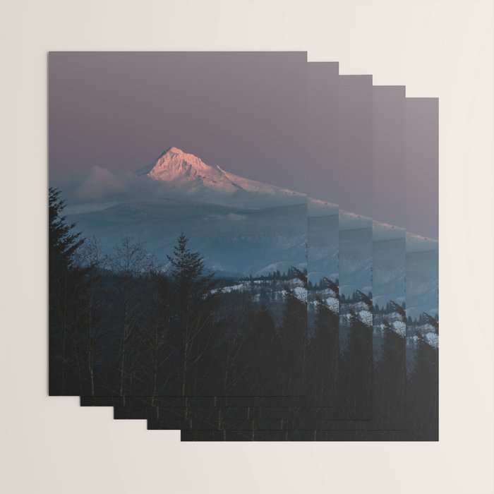Mt. Hood Forest Mountain - Nature Photography Wrapping Paper Gallery Image 3