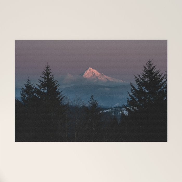 Mt. Hood Forest Mountain - Nature Photography Welcome Mat Gallery Image 1