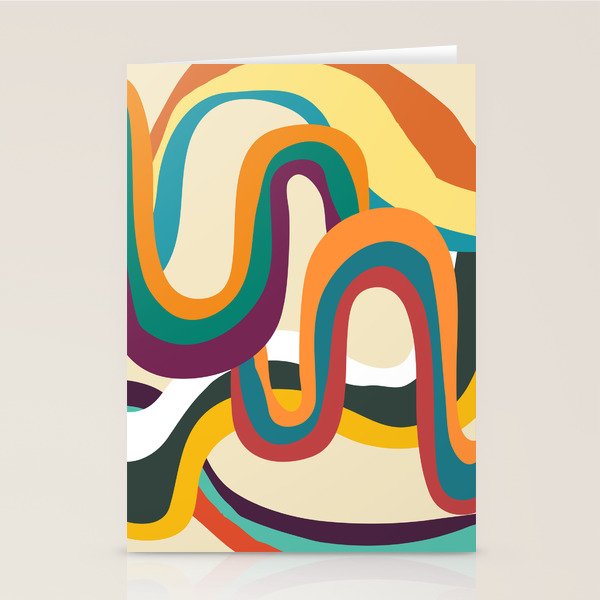 Groovy rainbow of doom Stationery Card Gallery Image 1