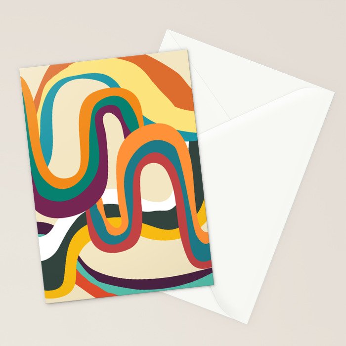 Groovy rainbow of doom Stationery Card Gallery Image 2