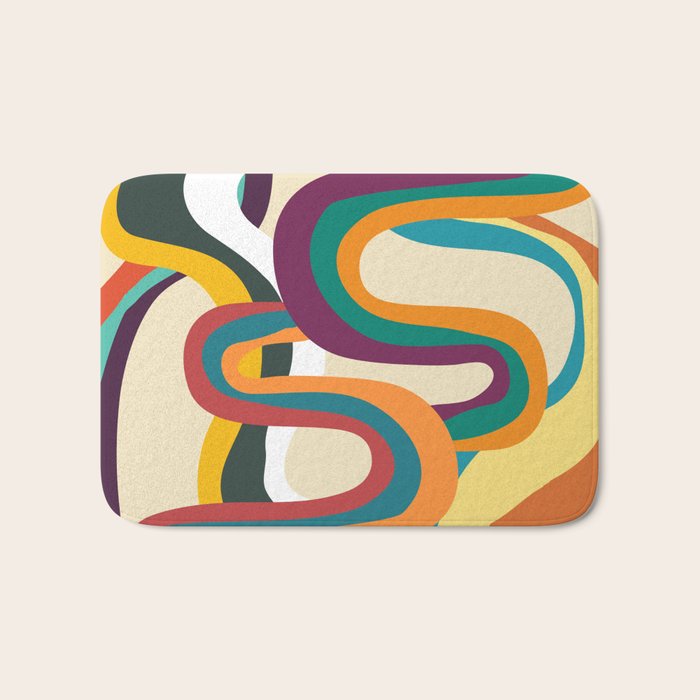 Groovy rainbow of doom Bath Mat Gallery Image 1