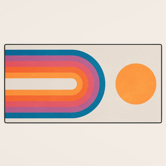 Vintage California Sun: Arches Desk Mat Gallery Image 3