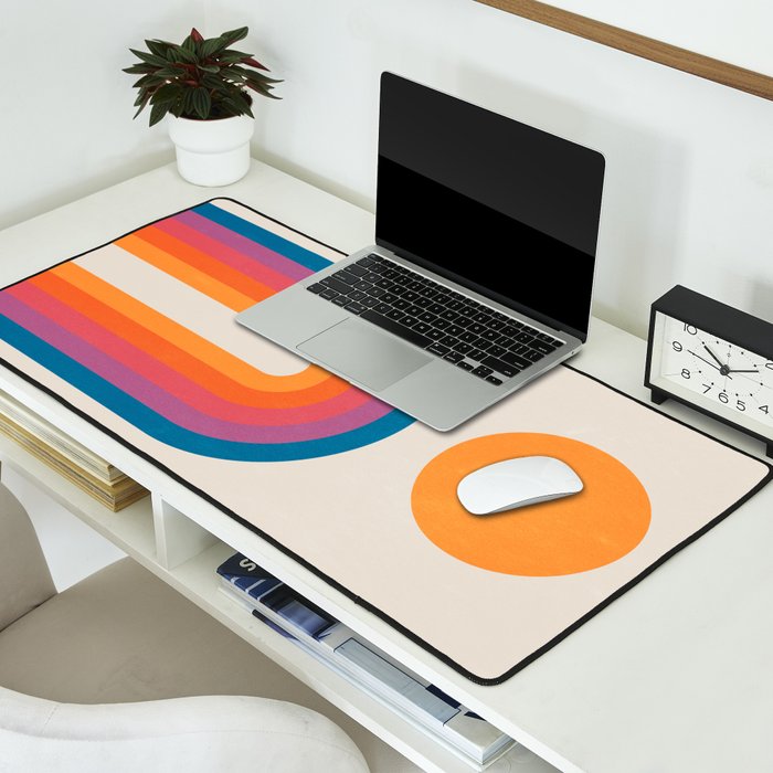 Vintage California Sun: Arches Desk Mat Gallery Image 2