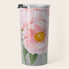Peonies in the Window Still Life Travel Mug Gallery Image 3
