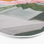 Peonies in the Window Still Life Bath Mat Gallery Image 3