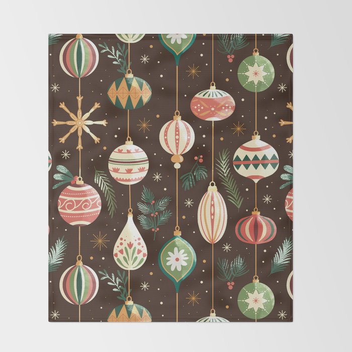 Classic Holiday Decor Delight Throw Blanket Gallery Image 2