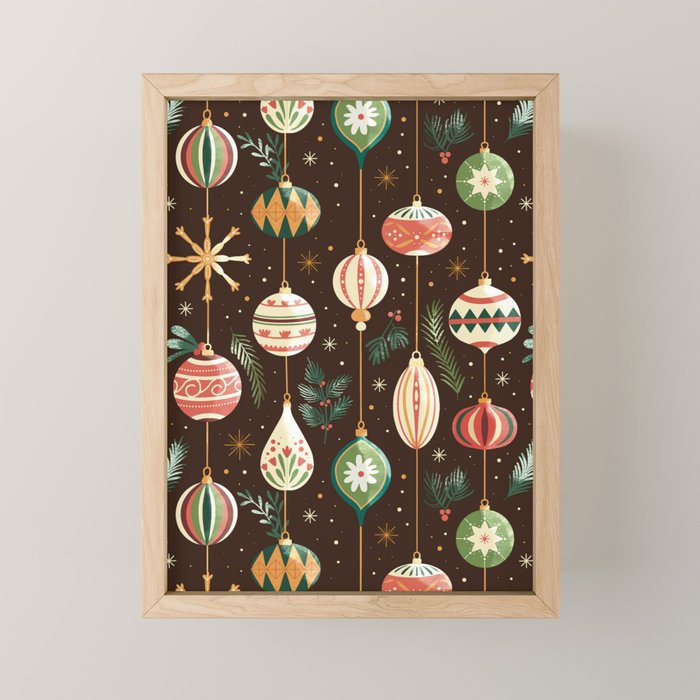 Classic Holiday Decor Delight Mini Art Print Gallery Image 1