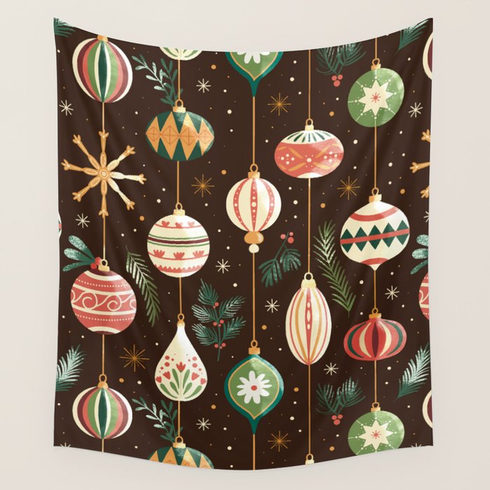 Classic Holiday Decor Delight Wall Tapestry Gallery Image 4