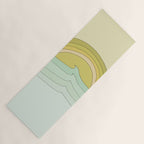 daydreams rainbow waves // retro surf art by surfy birdy Yoga Mat Gallery Image 1