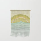 daydreams rainbow waves // retro surf art by surfy birdy Wall Hanging Gallery Image 1
