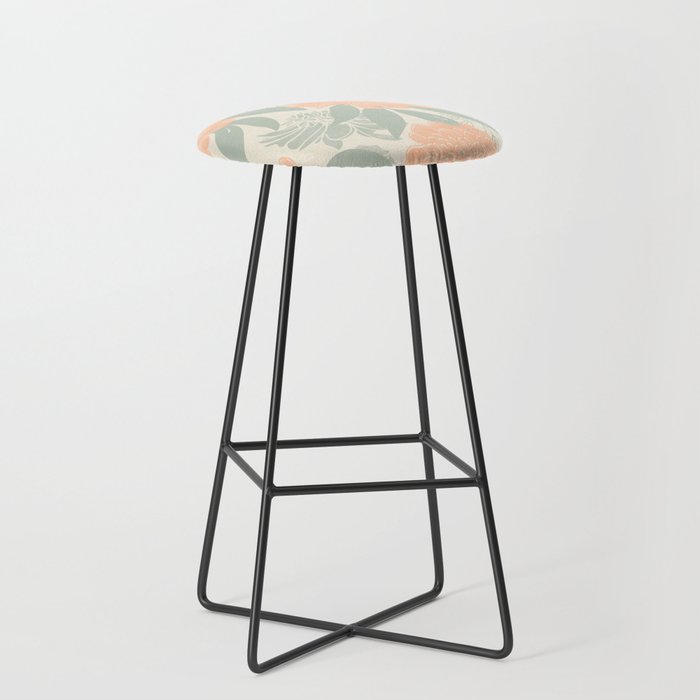 Modern floral blooms P3 Stool Gallery Image 1