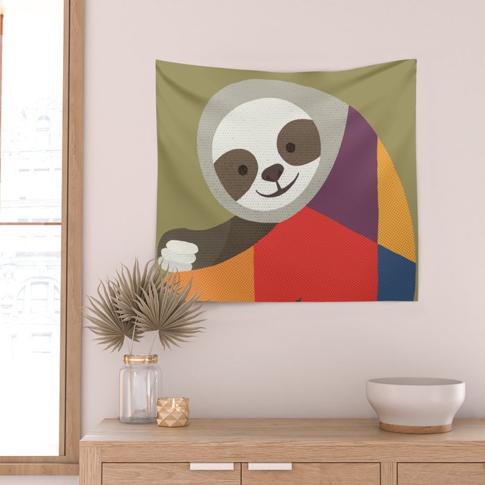 Sloth Wall Tapestry Gallery Image 2