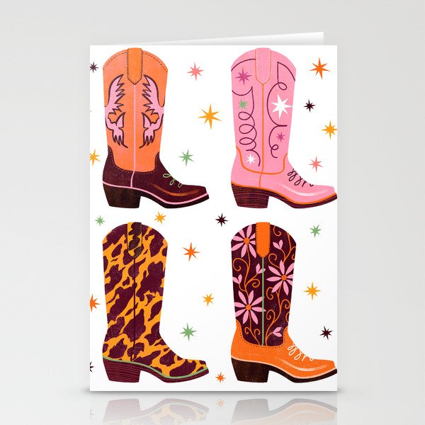 Cowboy Boots Stationery Card Gallery Image 2