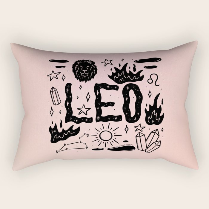 Celestial Leo Rectangular Pillow Gallery Image 1