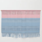 Light Blue and Baby Pink Soft Pastel Minimal Blurred Color Block Wall Hanging Gallery Image 1