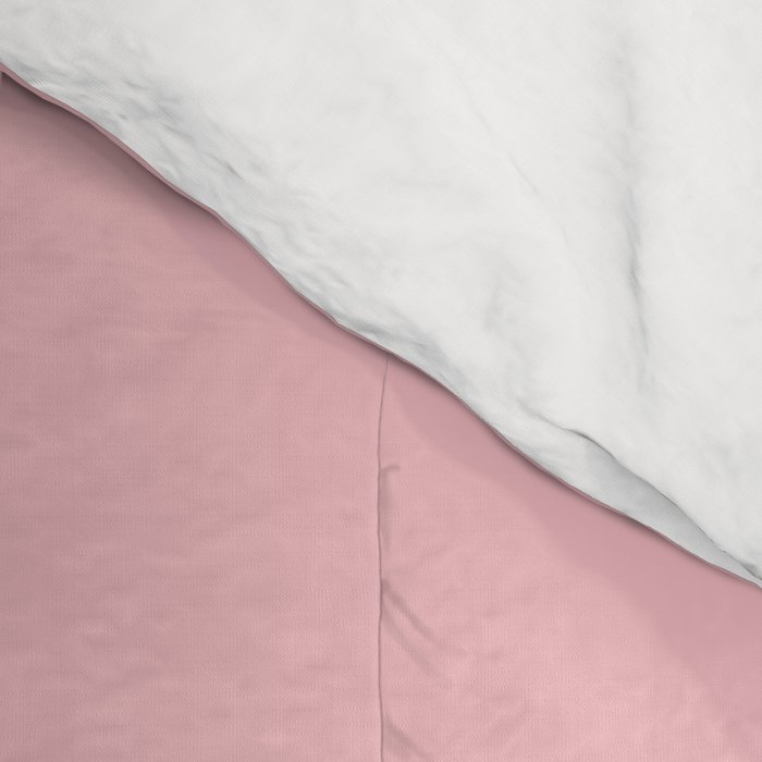 Light Blue and Baby Pink Soft Pastel Minimal Blurred Color Block Comforter Gallery Image 4