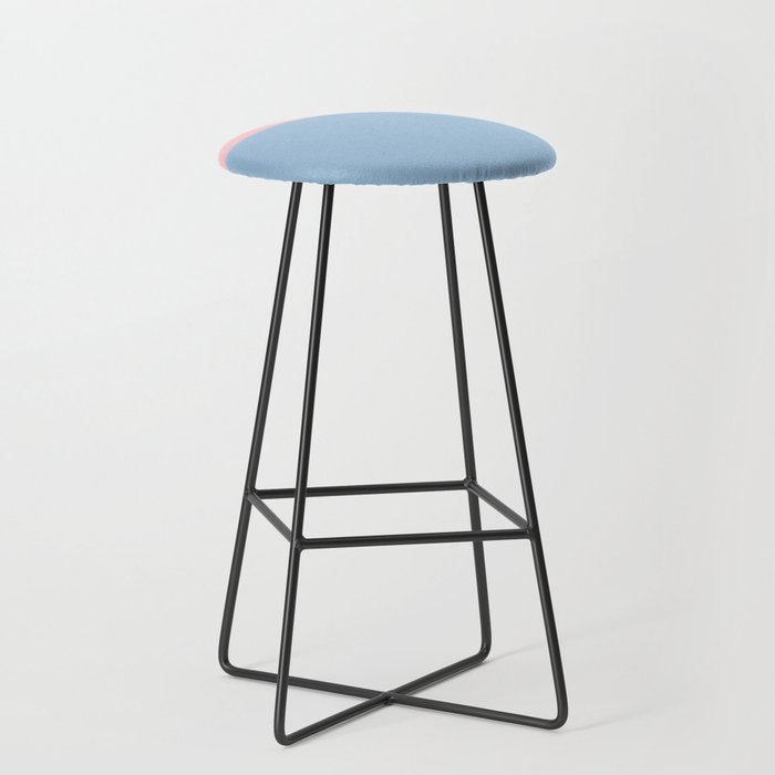 Light Blue and Baby Pink Soft Pastel Minimal Blurred Color Block Stool Gallery Image 1
