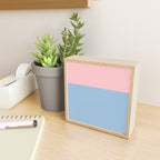Light Blue and Baby Pink Soft Pastel Minimal Blurred Color Block Mini Art Print Gallery Image 2