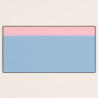 Light Blue and Baby Pink Soft Pastel Minimal Blurred Color Block Desk Mat Gallery Image 3