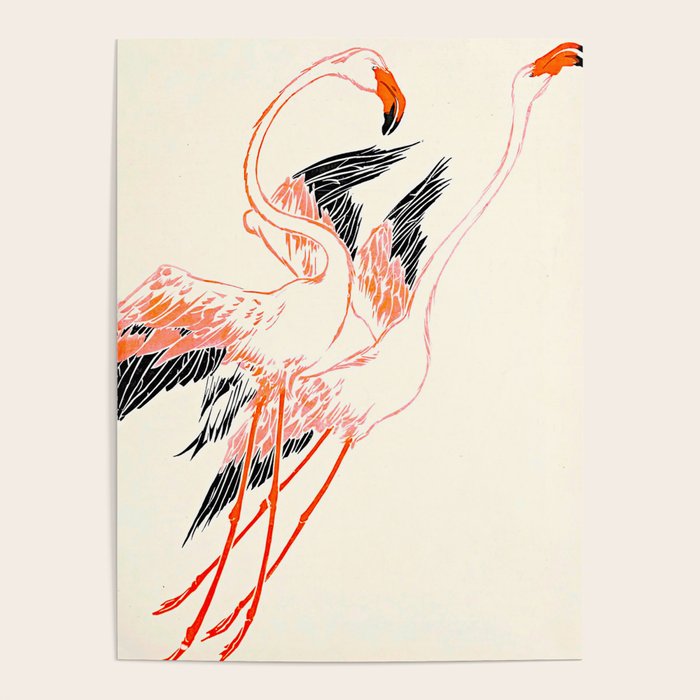 Cocorico cover 1900 Two Pink Flamingos Poster Gallery Image 4