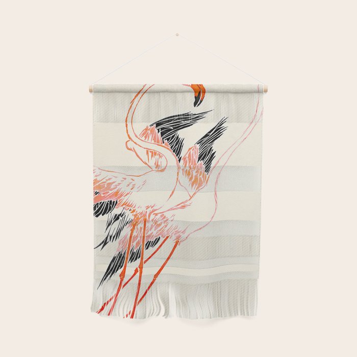 Cocorico cover 1900 Two Pink Flamingos Wall Hanging Gallery Image 1