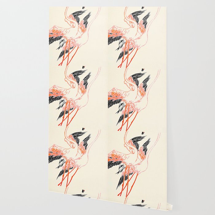 Cocorico cover 1900 Two Pink Flamingos Wallpaper Gallery Image 2