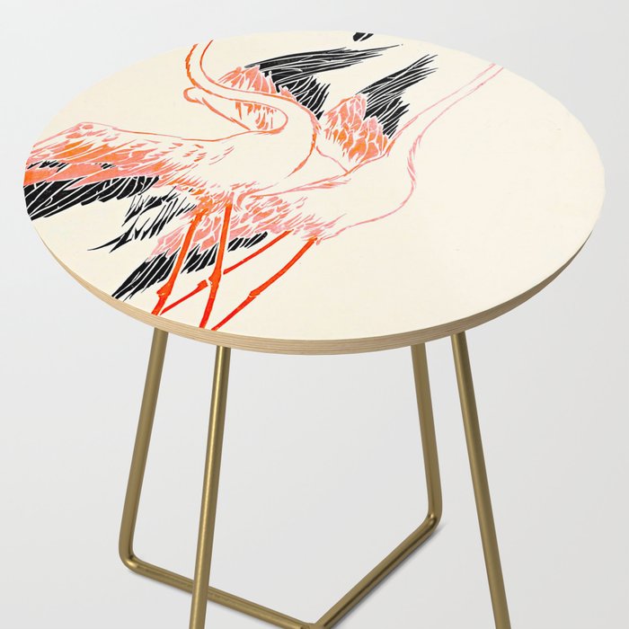 Cocorico cover 1900 Two Pink Flamingos Side Table Gallery Image 2