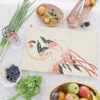 Cocorico cover 1900 Two Pink Flamingos Cutting Board Gallery Image 2